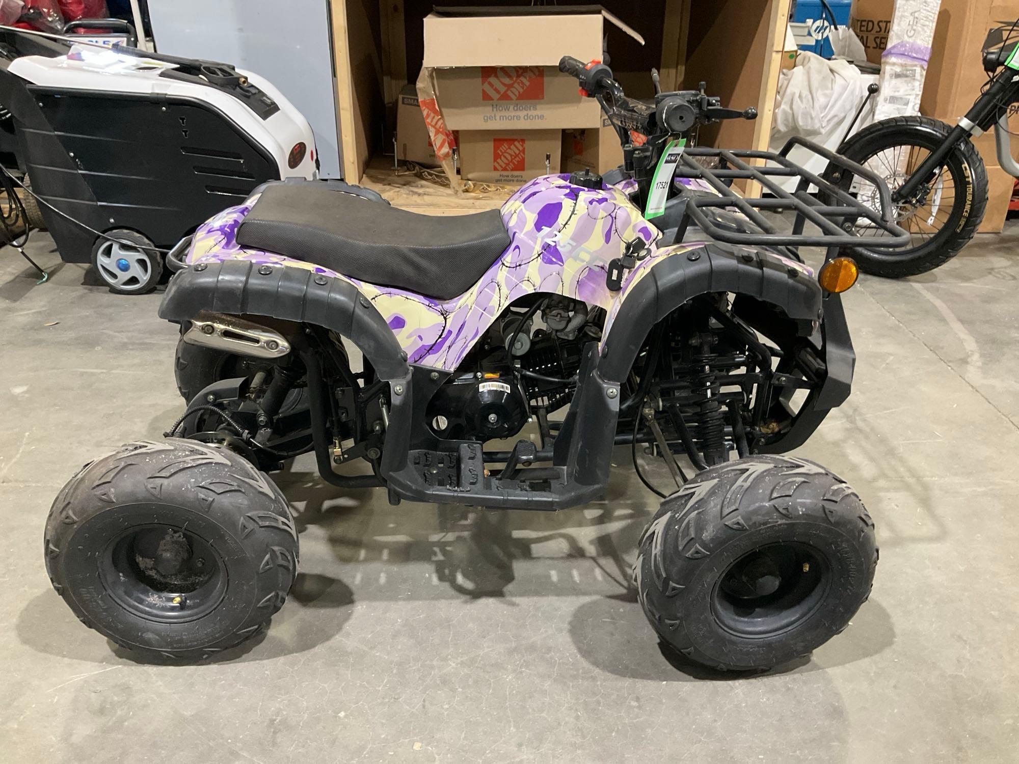 VITACCI...125CC ATV, BILL OF SALE ONLY