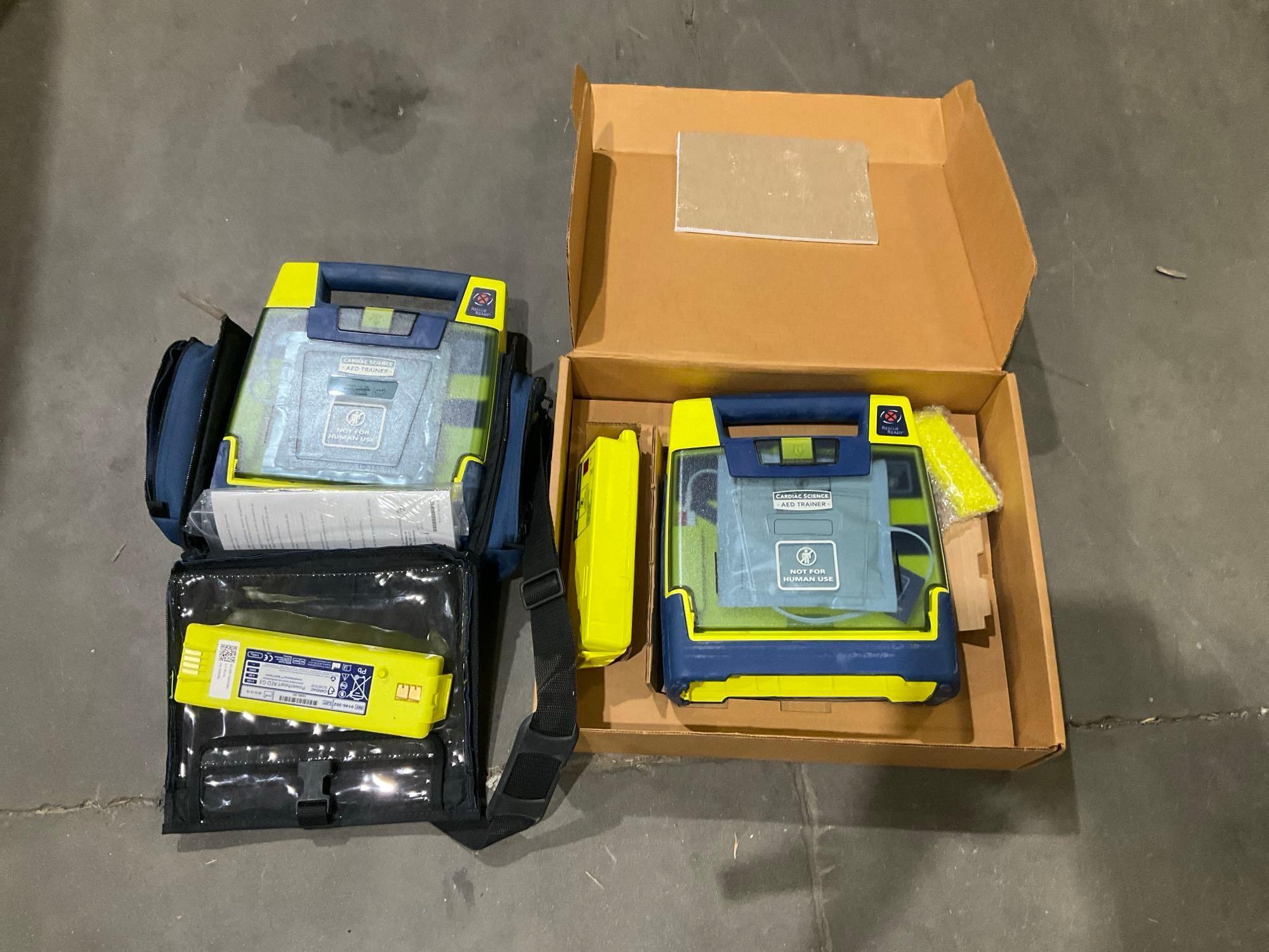 5 CARDIAC SCIENCE AUTOMATED EXTERNAL DEFIBRILLATORS...