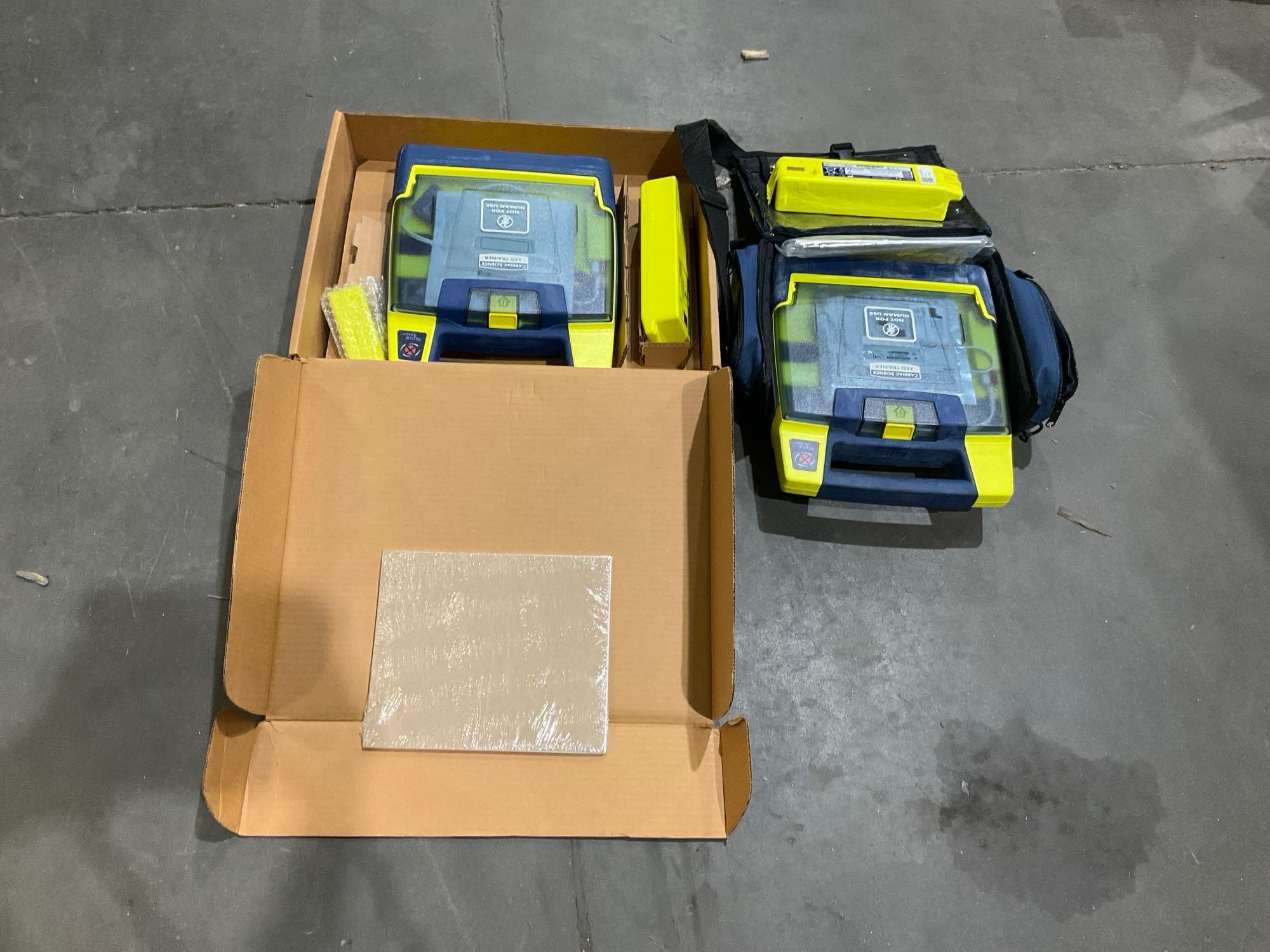 5 CARDIAC SCIENCE AUTOMATED EXTERNAL DEFIBRILLATORS...