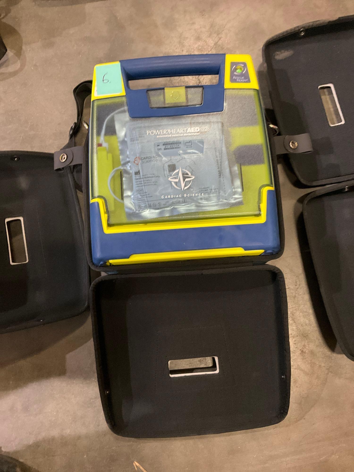 5 CARDIAC SCIENCE AUTOMATED EXTERNAL DEFIBRILLATORS...