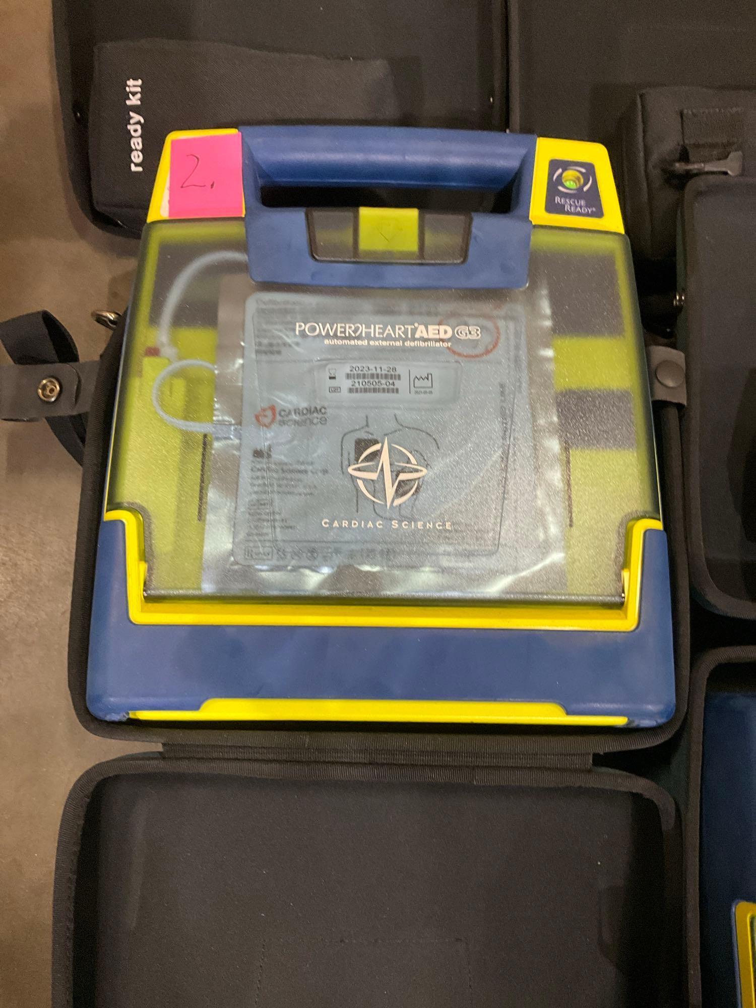 4 CARDIAC SCIENCE AUTOMATED EXTERNAL DEFIBRILLATORS...