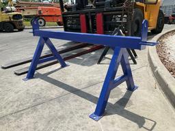 UNUSED SAWHORSE, APPROX 80in LONG...