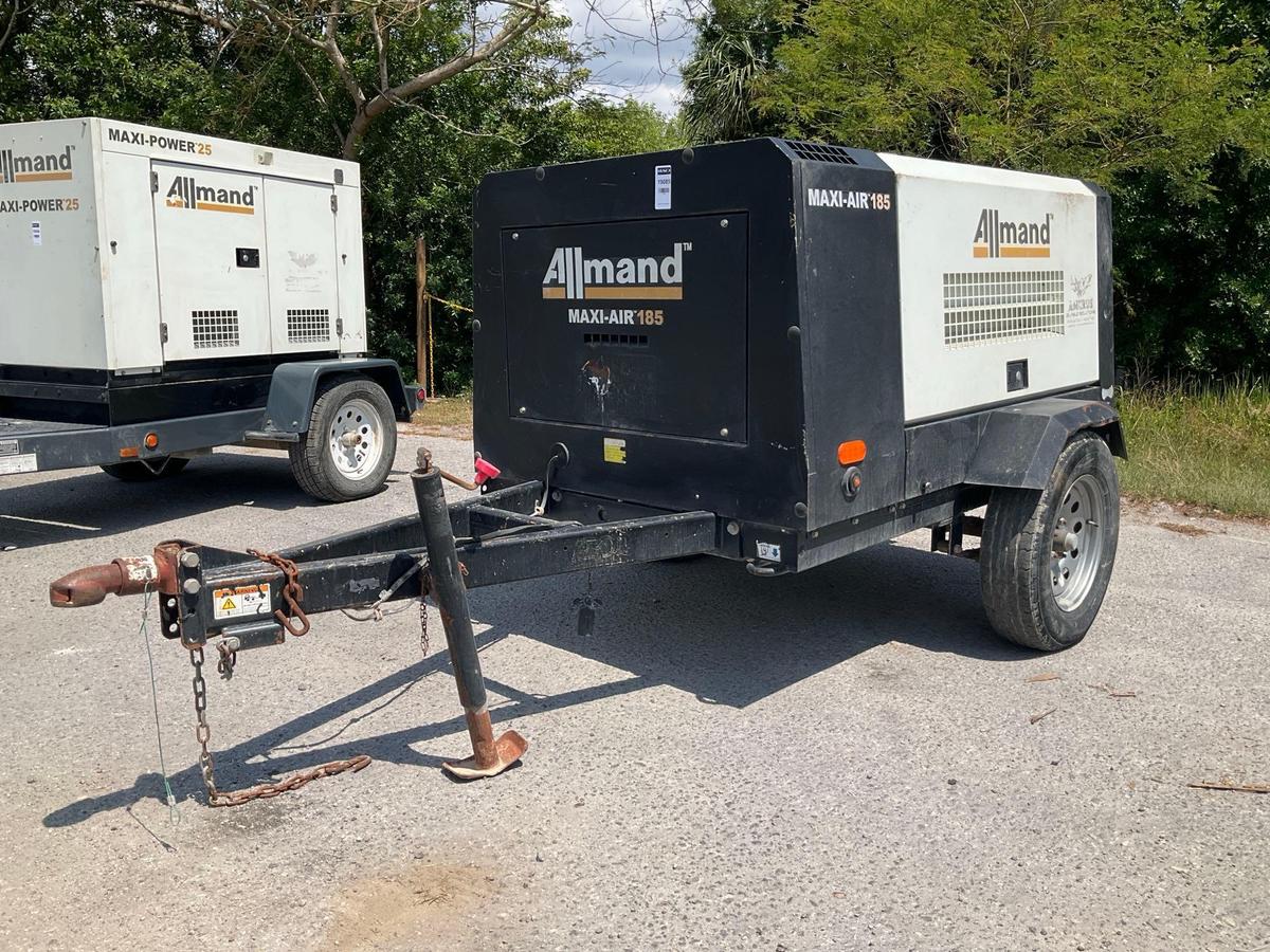 2018/2019 ALLMAND MAXI-POWER MA185-6E1 COMPRESSOR, DIESEL, TRAILER MOUNTED, NORMAL OPERATING