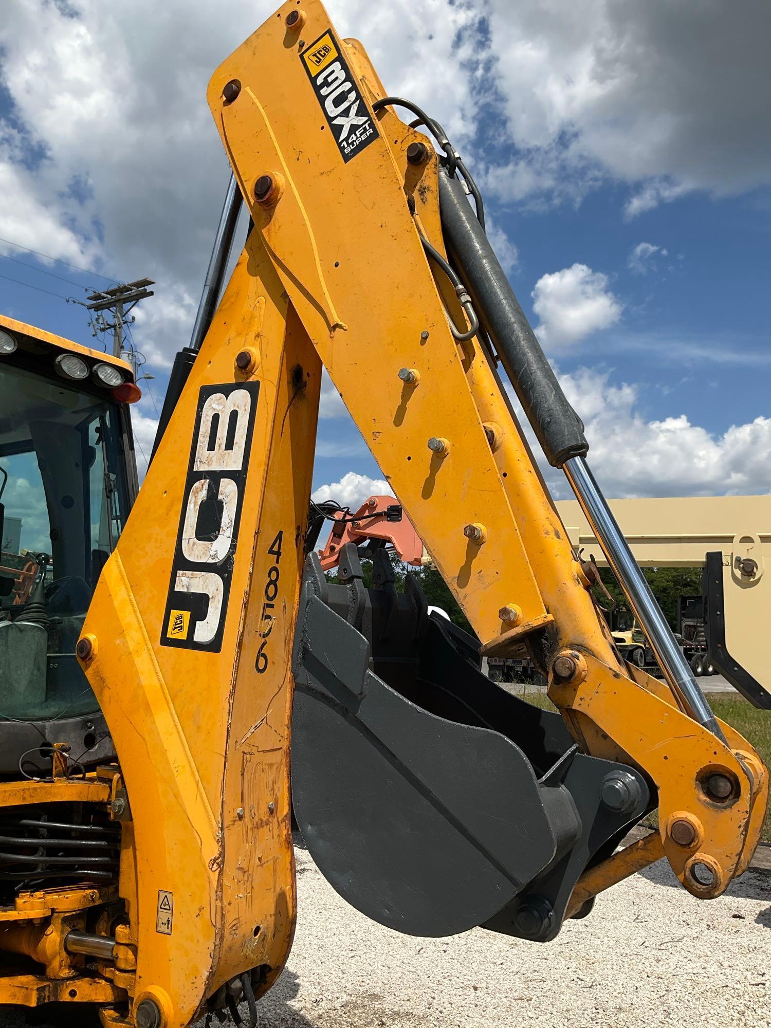 JCB 3CX 14M4CM BACKHOE LOADER, DIESEL ,14FT EXTENDAHOE, BUCKET APPROX 92in WIDE, OUTRIGGERS, RUNS &