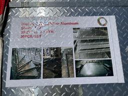 UNUSED GALVANIZED STEEL DIAMOND PLATE SHEET METAL, APPROX 39IN X 94IN, APPROX 50PIECES TOTAL ( PL...