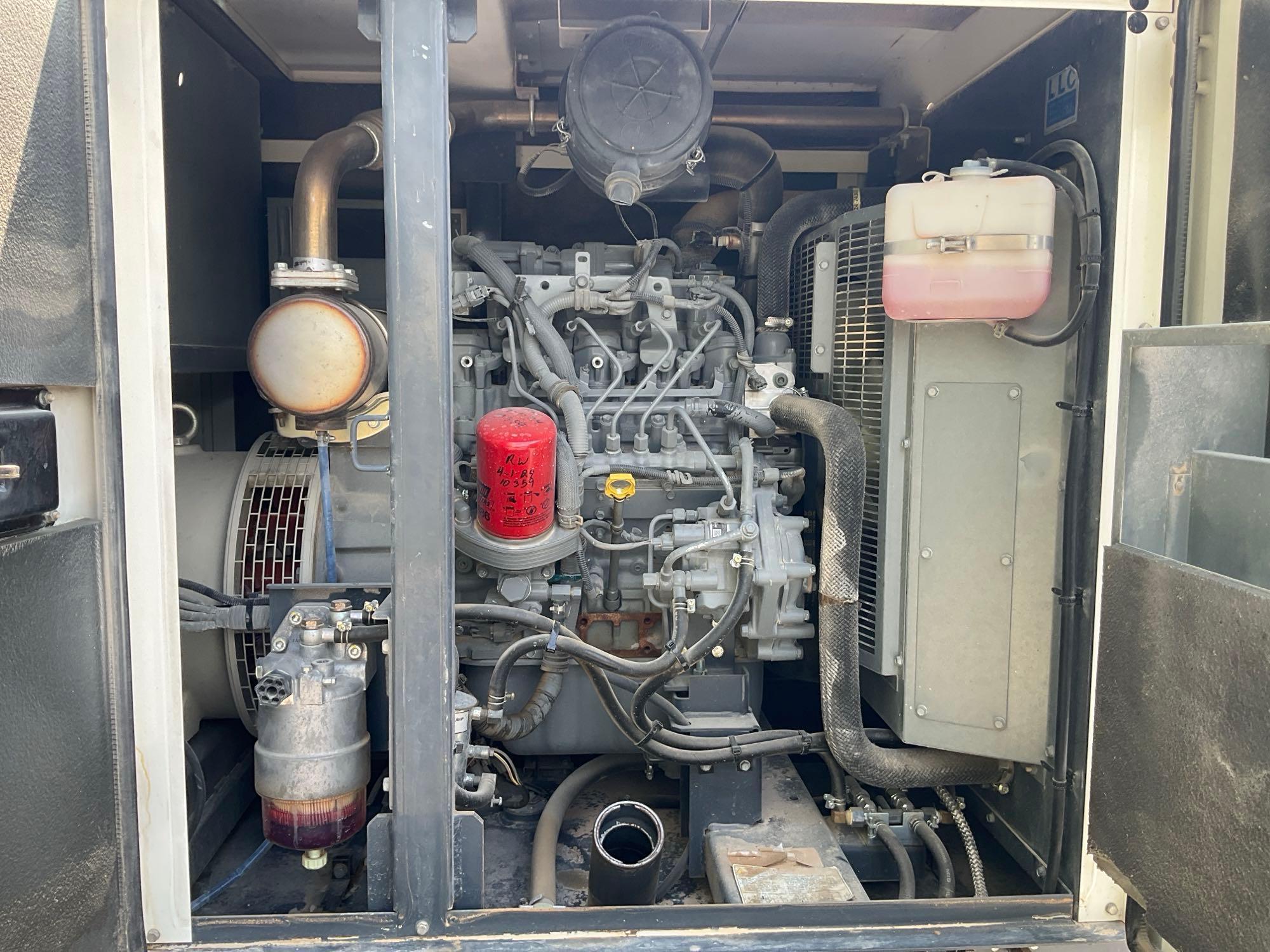 2021 AIRMAN SDG45S-8E2 GENERATOR, DIESEL, TRAILER MOUNTED, 45KVA, 240/480V, PHASE 3, BILL OF SALE...