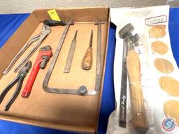 Robert Sorby Sandmaster Bowl Sanding Tool, Lineman's Pliers, File, Hack Saw, Channel Lock, Pipe