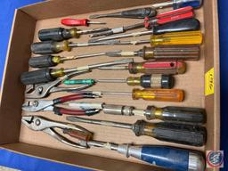 Assortment of Screwdrivers, Assortment of Pliers, Chisels......