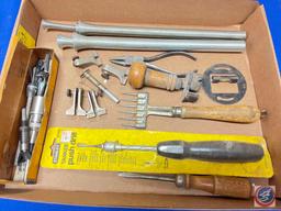 Bending Springs, Yankee Push Drill, Vintage Screwdriver & Pliers, Vintage Jewelers Tool, Vintage