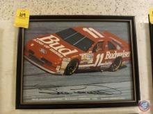 Bill Elliott signature print poster in frame