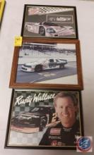 Nascar memorabilia in frames