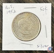 1952 Booker T Washington Half Dollar