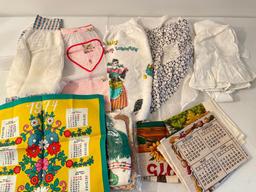 Group of Vintage Calendars and Aprons