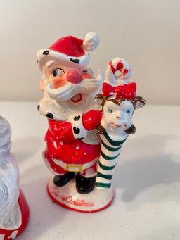 Group of 3 Vintage Ceramic Santas