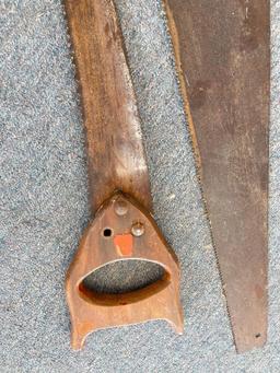 Group of 3 Vintage Wooden Handle Saws