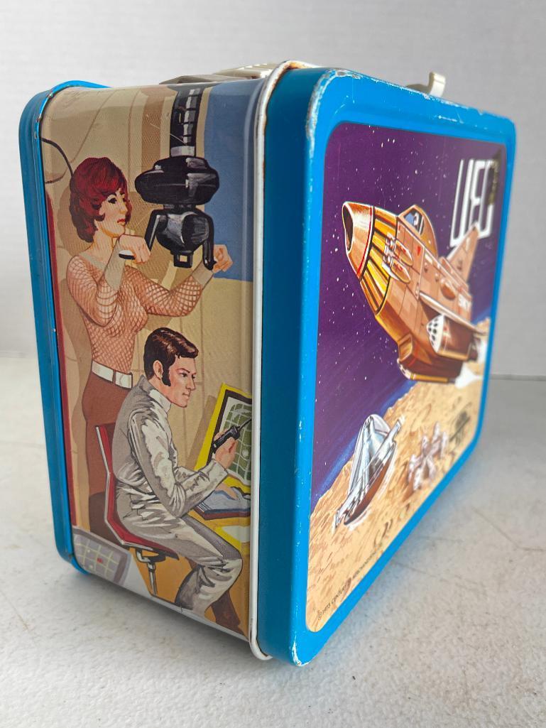 Vintage Metal Lunch Box Including Thermos - UFO