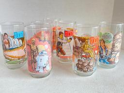 Set of 7 Burger King Star Wars Glasses