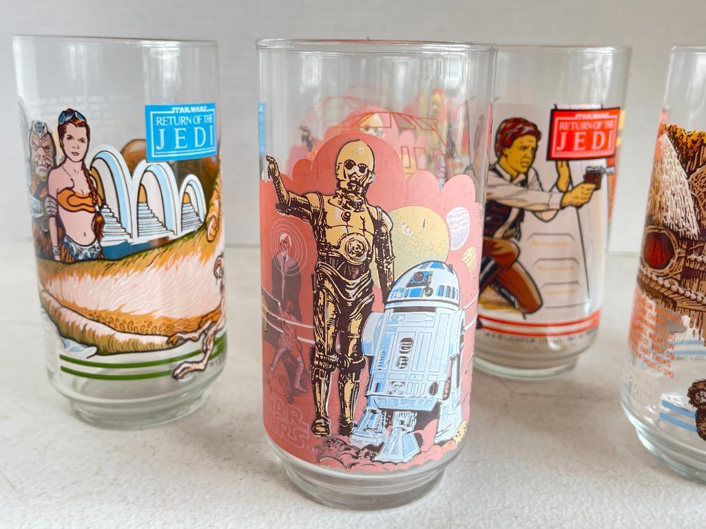 Set of 7 Burger King Star Wars Glasses