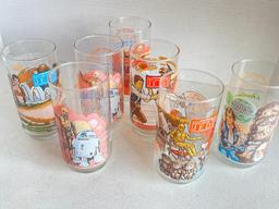 Set of 7 Burger King Star Wars Glasses