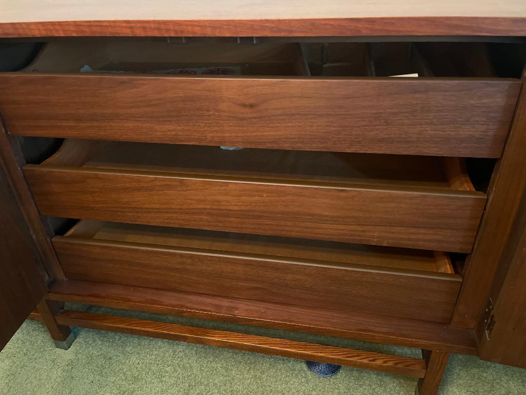 Vintage Stanley Wooden Credenza