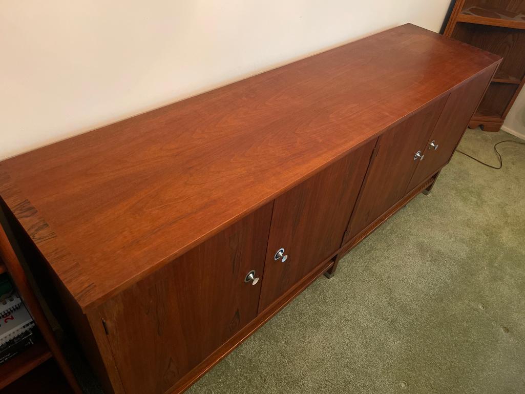 Vintage Stanley Wooden Credenza