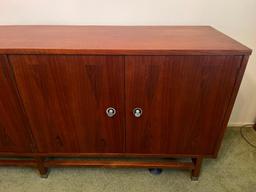 Vintage Stanley Wooden Credenza