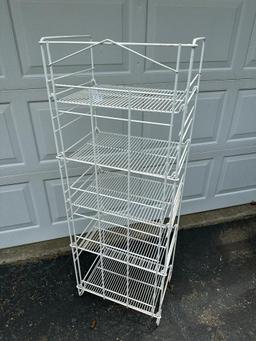 White Metal Rack