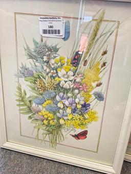 Group of 3 Framed Floral Prints