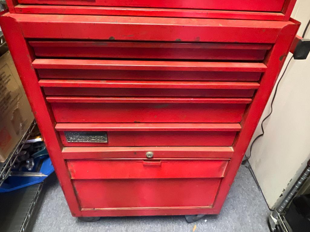 Metal Snap On Tools Rolling Tool Chest