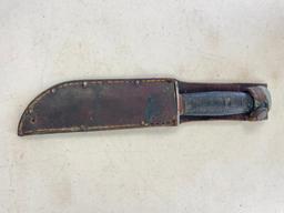 PL Knife with Leather Sheath