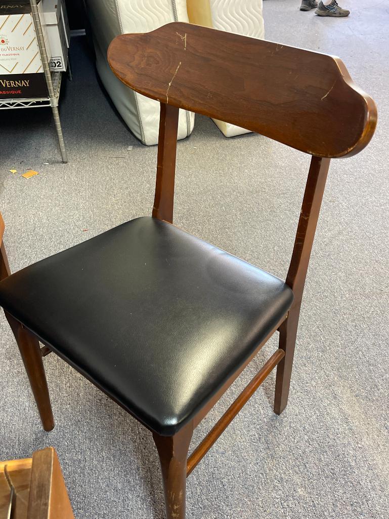 Vintage Wooden Desk with Chair