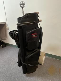 Titlist Push Cart, Golf Bag and 2 Putters