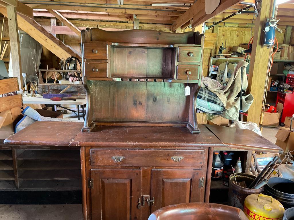 Antique Drop Leaf Hutch