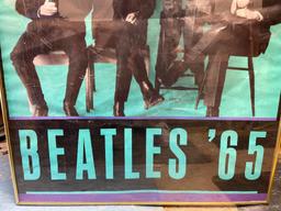 Framed Beatles Poster 1965
