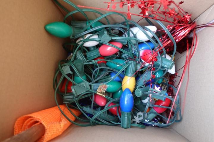 BOX OF CHRISTMAS LIGHTS