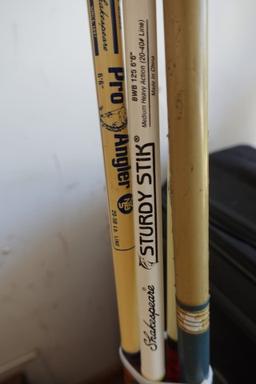 SET OF 4 BOAT RODS BETWEEN 6 AND 6 1/2 FEET