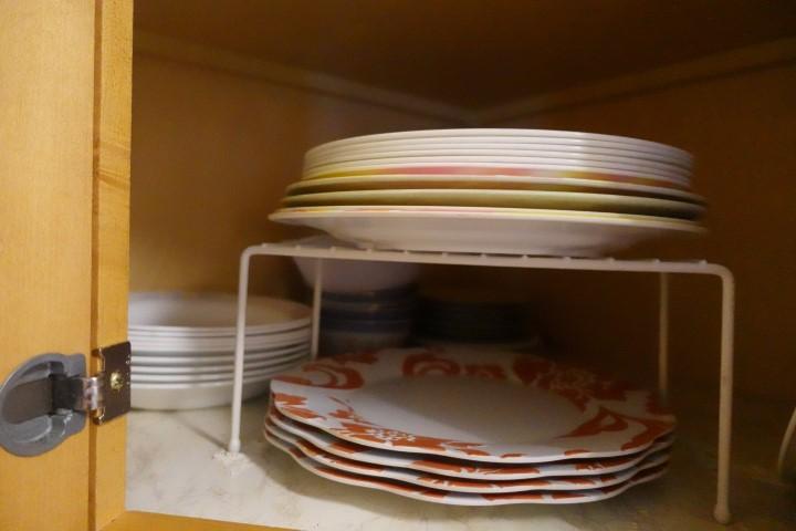 CONTENTS OF THREE CABINETS BOWLS DISHES STORAGE CONTAINERS ETC