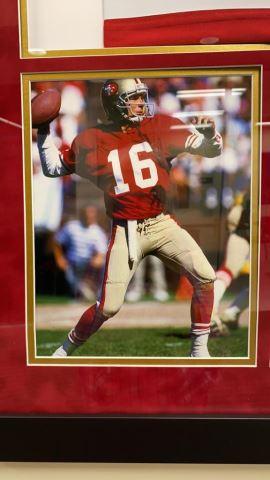 Signed & Framed Joe Montana San Francisco