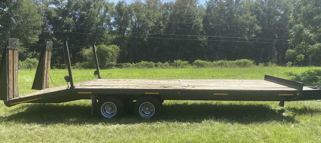 Tag Along, Deck Over Tires 24' Flat Bed Trailer with Tandem