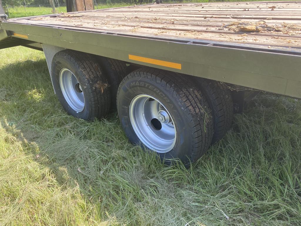 Tag Along, Deck Over Tires 24' Flat Bed Trailer with Tandem