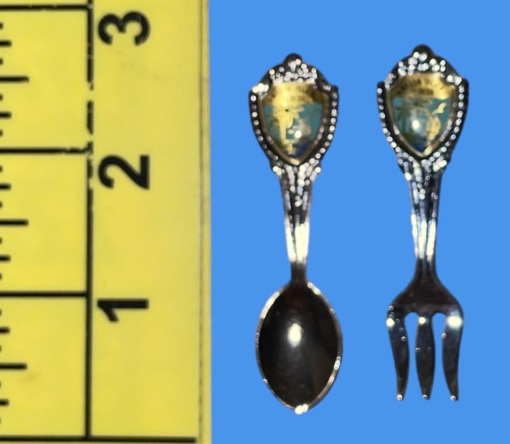 Assorted Souvenir Spoons, Including Disney and