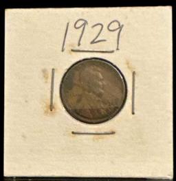 (12) Lincoln Pennies:  (2) 1918, (1) 1929, (1)