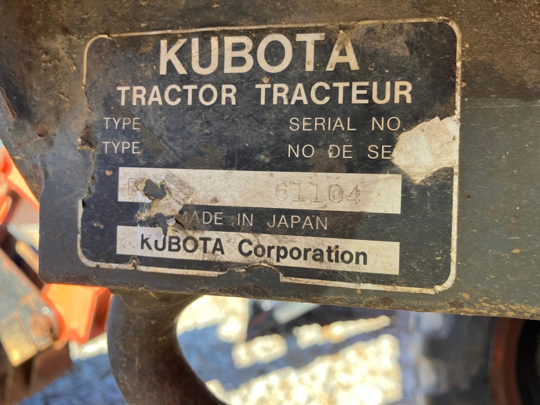 KUBOTA B21 TLB