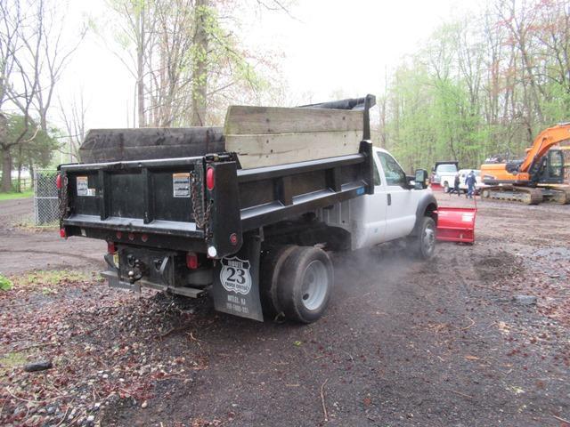 2015 FORD Model F-550XL SD Super Cab 4x4 Dump Truck, VIN# 1FD0X5HY7FEC84429, powered by V-10 gas