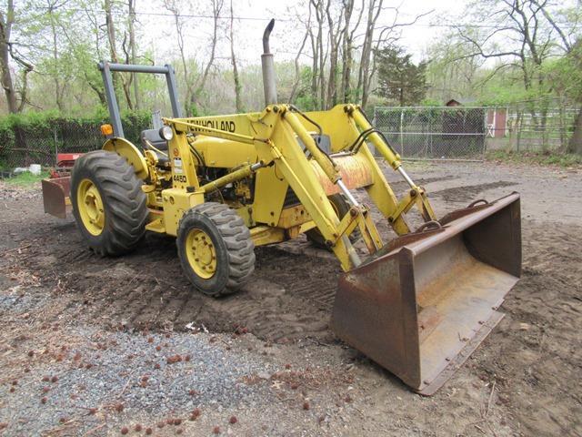 2000 NEW HOLLAND Model 445D, 4x4 Tractor Loader, s/n A444496, powered by Ford/NH 62HP diesel engine