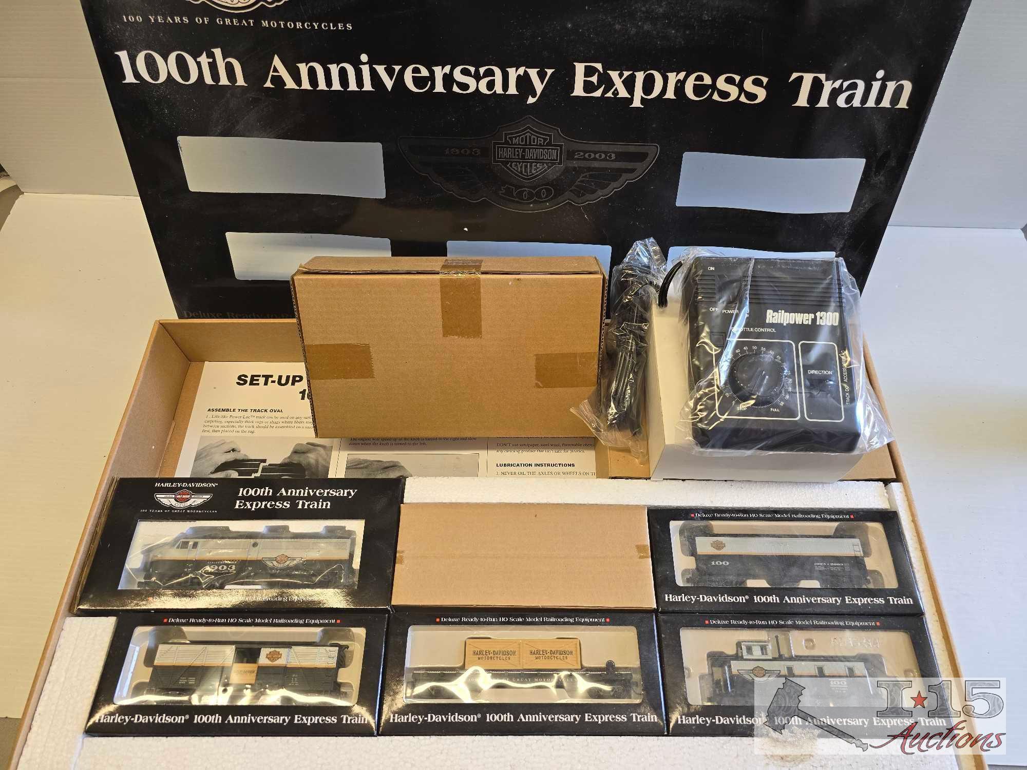 Harley Davidson 100th Anniversary HO Scale Express Train Set