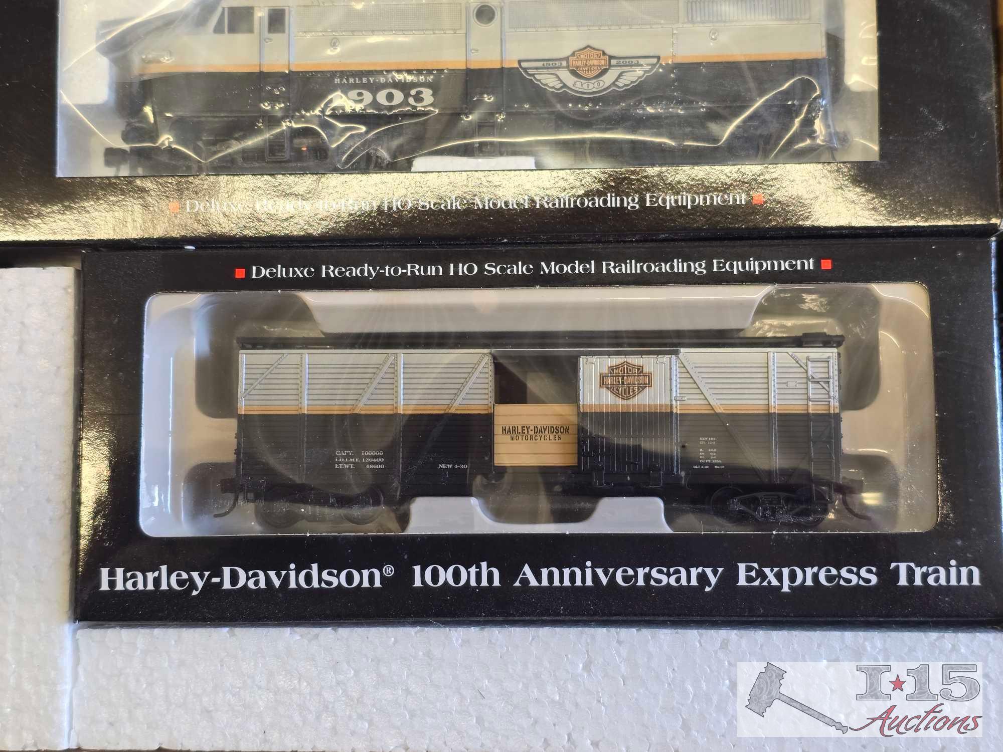 Harley Davidson 100th Anniversary HO Scale Express Train Set