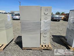 (3) Metal Filing Cabinets