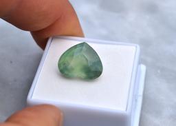 10.14 Carat Heart Shaped Prehnite