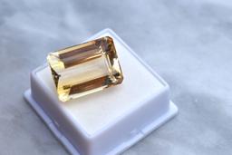 41.56 Carat Octagon Cut Citrine